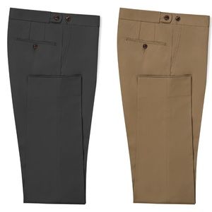 BLACK LAPEL STRETCH CHINO PANTS IN LIGHT BROWN AND DARK GRAY 28 X 28